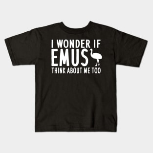 Funny emu saying owner girl gift Kids T-Shirt